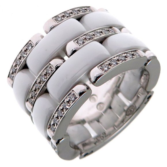 Chanel #52 Ultra Diamond Large Women's Ring, Size 11.5 - Picture 1 of 8